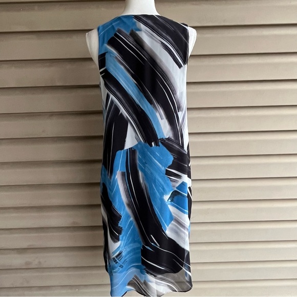 •Coldwater Creek• Abstract Print Sleeveless Dress - Size Small - Picture 6 of 9